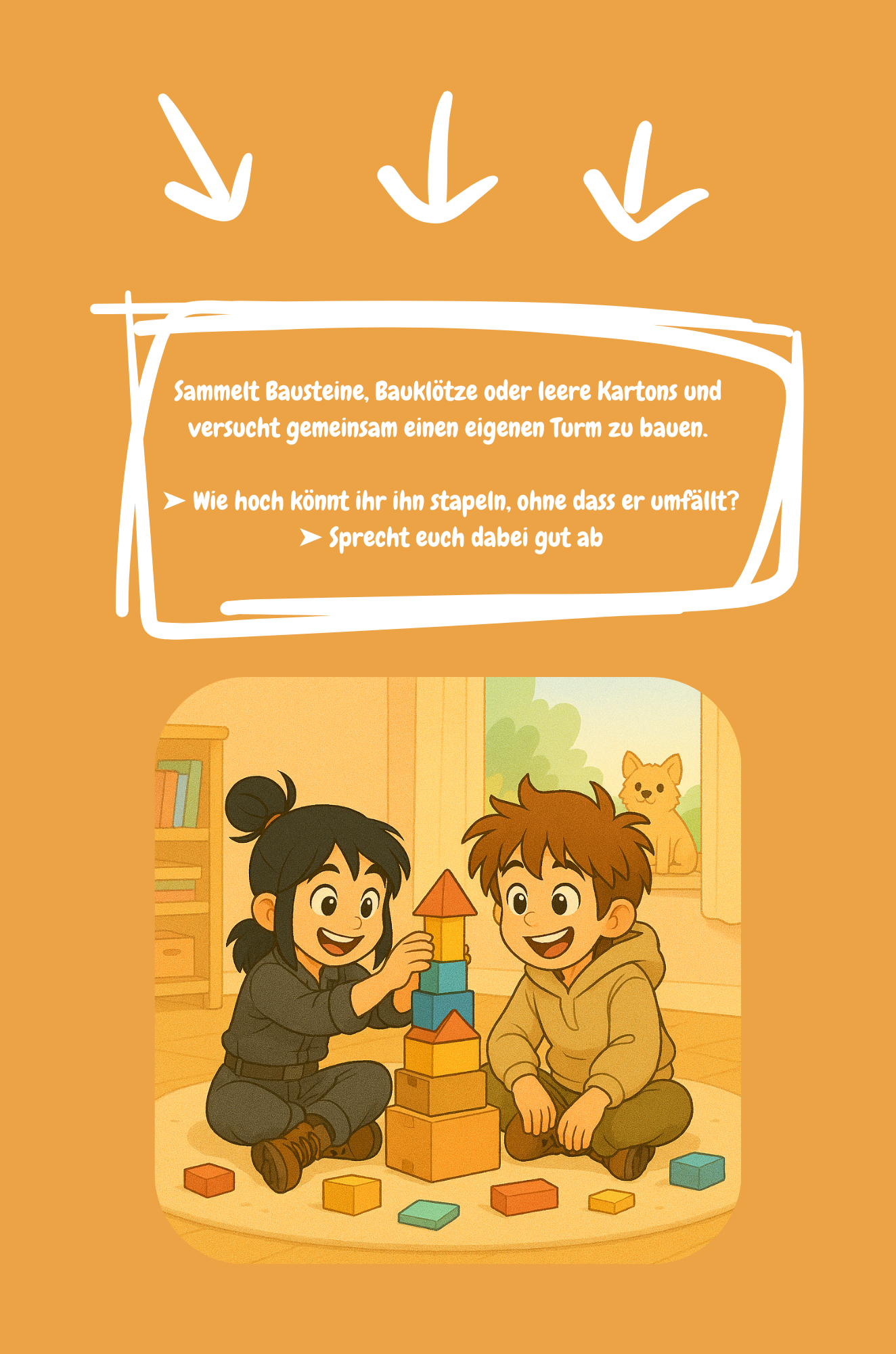 (2) Finn & Nia beim Turmbau zu Babel
